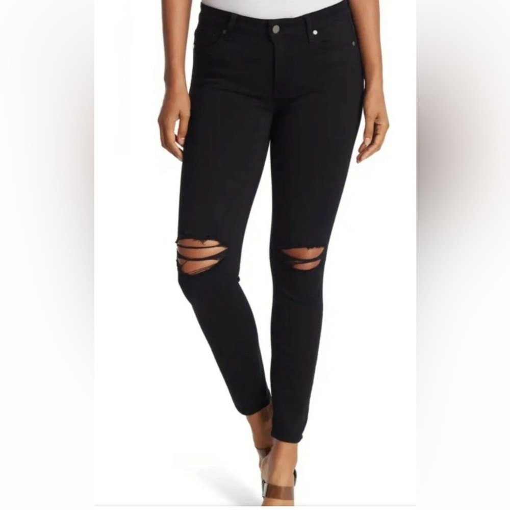 Paige Verdugo Ankle Womens SZ 27 Black Twilight Distructed Denim Jean Distressed